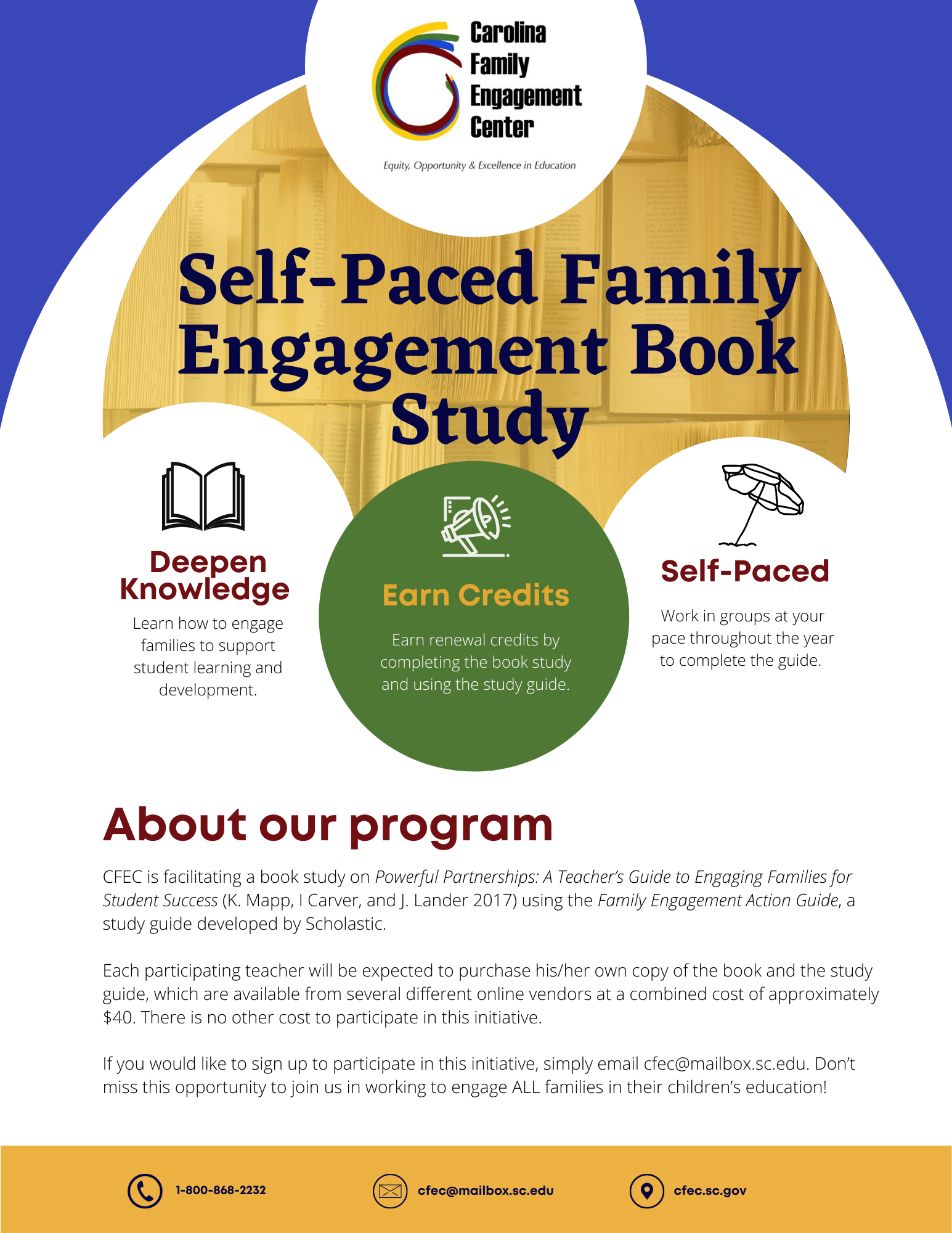 Family Engagement Book Study Flyer