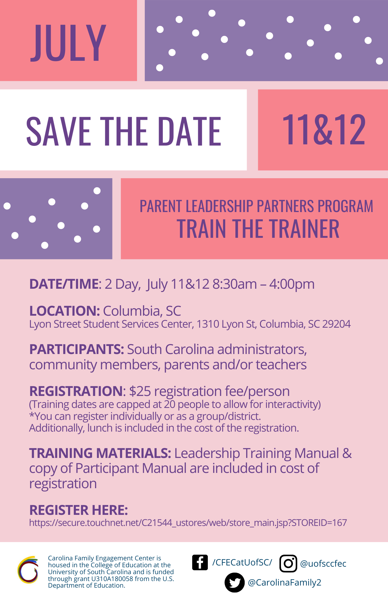 PLP Train the Trainer Flyer